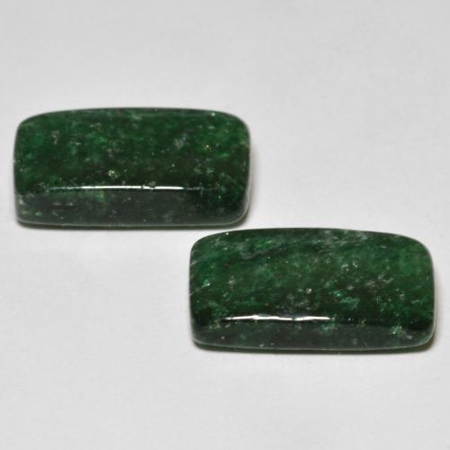 Avventurina naturale verde da 11,49 ct, baguette, traslucido