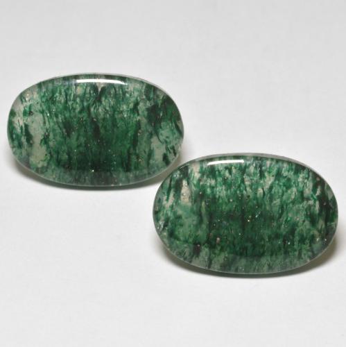 Avventurina naturale verde da 16,27 ct, taglio ovale, traslucido