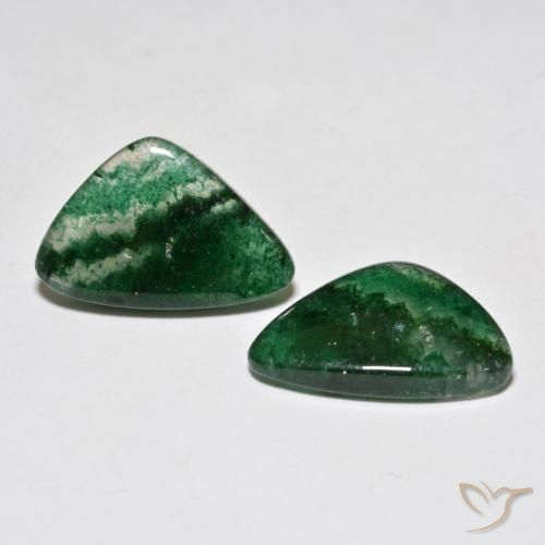 Gemme di Avventurina Verde brillante naturale da 13.40 ct, Forma fantasia, Traslucido