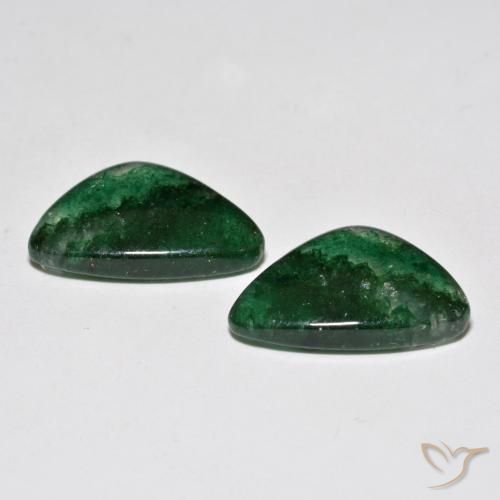 Gemme di Avventurina Verde brillante naturale da 13.40 ct, Forma fantasia, Traslucido