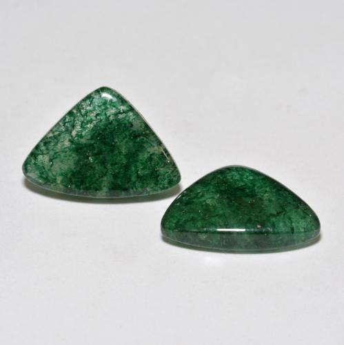 Avventurina naturale verde da 9,73 ct, trillion, traslucido