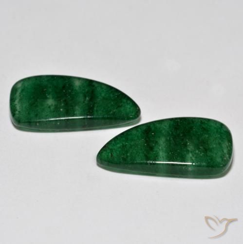 Gemme di Avventurina Verde brillante naturale da 14.53 ct, Taglio a fantasia, Traslucido