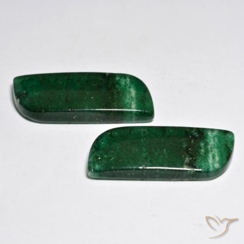 Gemme di Avventurina Verde brillante naturale da 19.24 ct, Taglio a fantasia, Traslucido