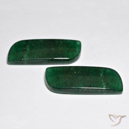 Gemme di Avventurina Verde scuro naturale da 25.07 ct, Taglio a fantasia, Traslucido
