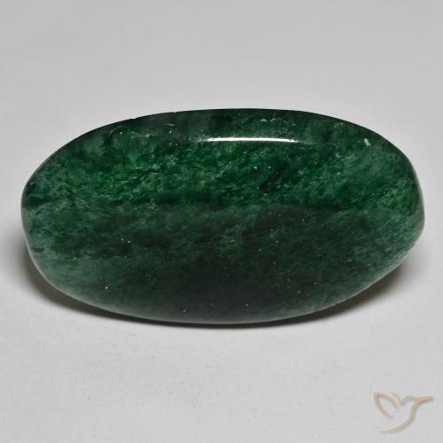34.59ct Naturale Verde Avventurina, Ovale, Traslucido