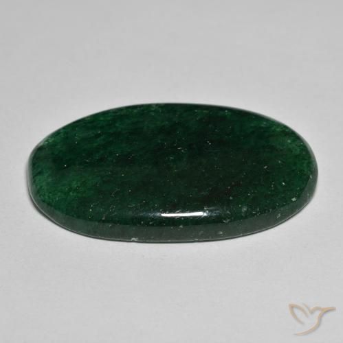 Avventurina Verde naturale da 34.59 ct, Ovale, Traslucido
