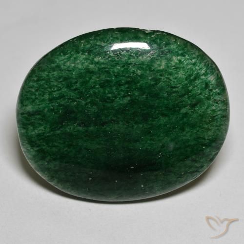 Avventurina Verde naturale da 38.54 ct, Taglio ovale, Traslucido