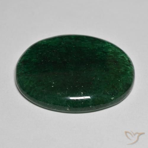 Avventurina Verde naturale da 38.54 ct, Taglio ovale, Traslucido