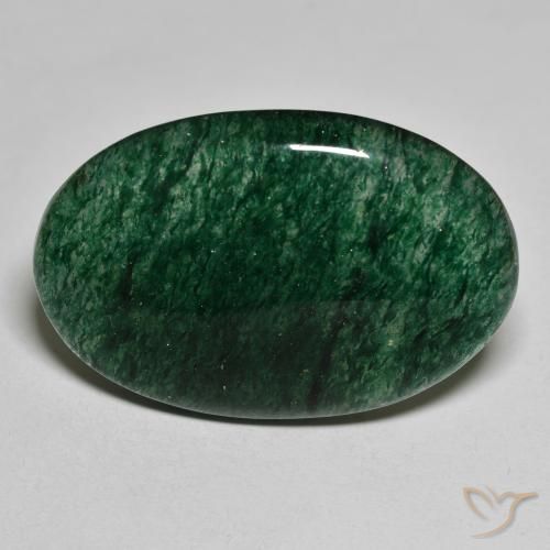 29.26ct Naturale Verde Avventurina, Ovale, Traslucido