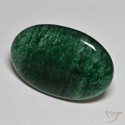 Avventurina Verde naturale da 29.26 ct, Ovale, Traslucido