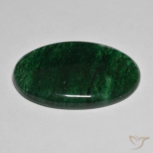 Avventurina Verde naturale da 29.26 ct, Ovale, Traslucido