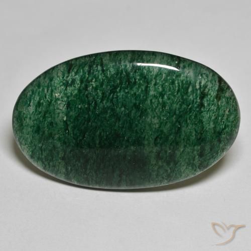 Avventurina Verde naturale da 32.45 ct, Taglio ovale, Traslucido