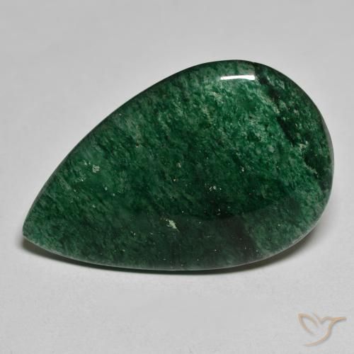 24.65ct Naturale Verde Avventurina, Forma a pera, Traslucido