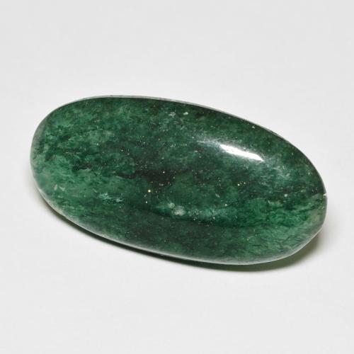 Avventurina naturale verde da 14,45 ct, taglio ovale, traslucido