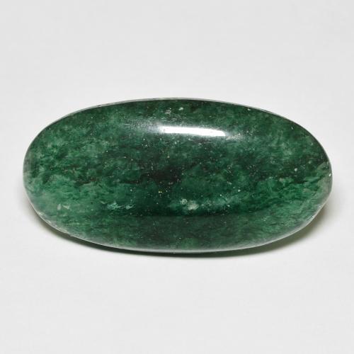 Avventurina naturale verde da 14,45 ct, taglio ovale, traslucido