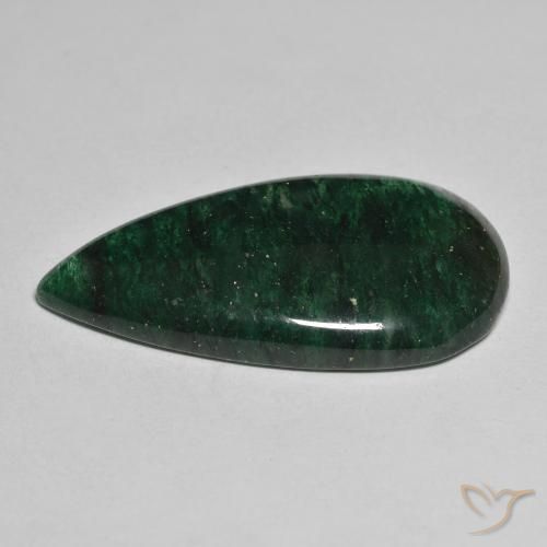 Avventurina Verde naturale da 24.26 ct, Forma a pera, Traslucido