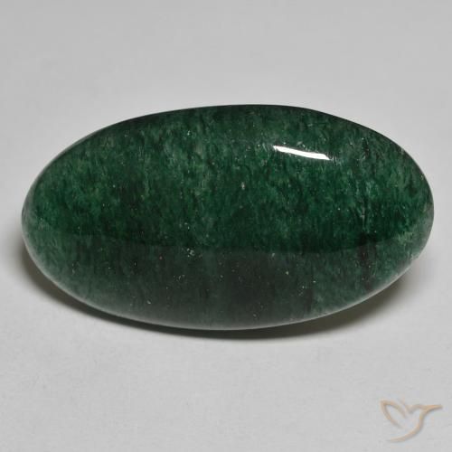 24.63ct Naturale Verde Avventurina, Ovale, Traslucido