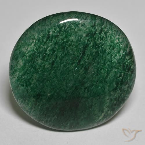 Avventurina Verde naturale da 29.77 ct, Rotondo, Traslucido
