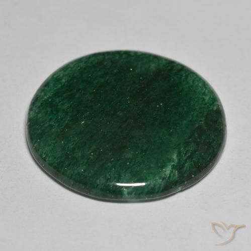 Avventurina Verde naturale da 29.77 ct, Rotondo, Traslucido