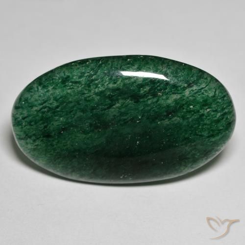 27.98ct Naturale Verde Avventurina, Ovale, Traslucido