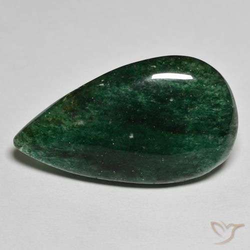 16.85ct Naturale Verde foresta Avventurina, Forma a pera, Traslucido