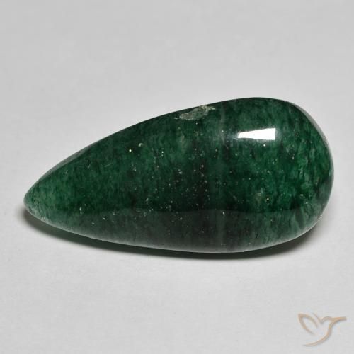 15.68ct Naturale Verde Avventurina, Forma a pera, Traslucido