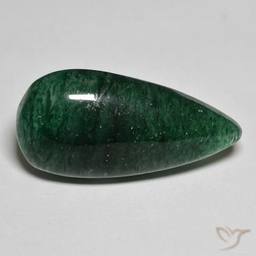 Avventurina Verde naturale da 15.68 ct, Forma a pera, Traslucido