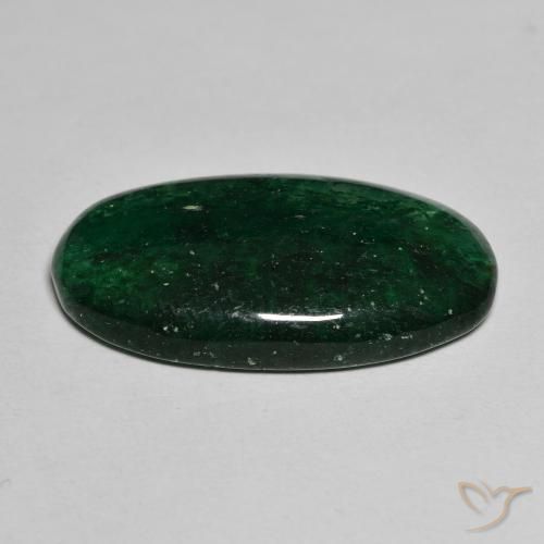 Avventurina Fresco verde foresta naturale da 13.61 ct, Ovale, Traslucido