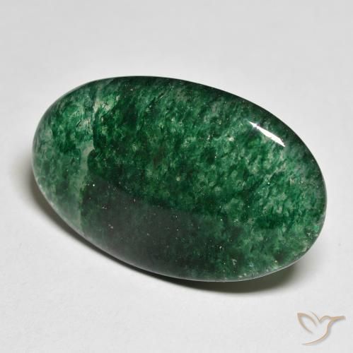 Avventurina Verde naturale da 18.43 ct, Taglio ovale, Traslucido
