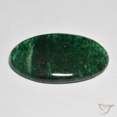 Avventurina Verde naturale da 18.43 ct, Taglio ovale, Traslucido