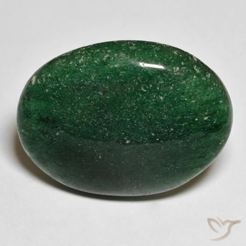22.76ct Naturale Verde medio Avventurina, Ovale, Traslucido