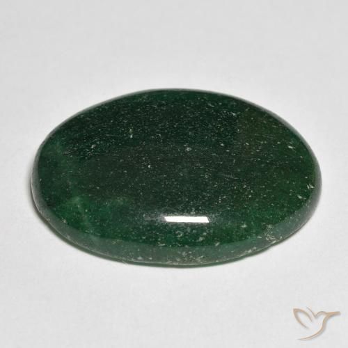 Avventurina Verde medio naturale da 22.76 ct, Ovale, Traslucido