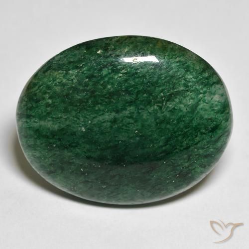 25.39ct Naturale Verde Avventurina, Ovale, Traslucido