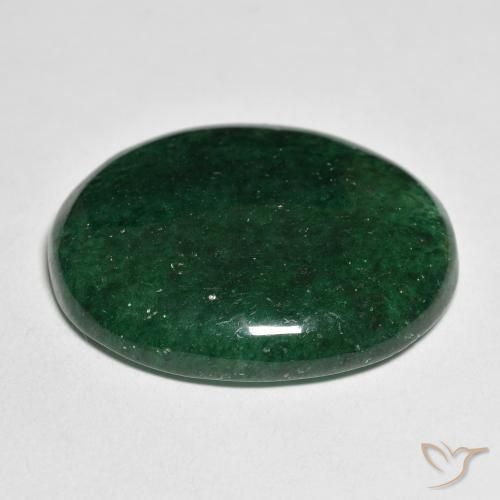 Avventurina Verde naturale da 25.39 ct, Ovale, Traslucido