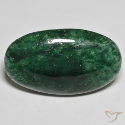 Avventurina Verde scuro naturale da 23.00 ct, Ovale, Traslucido