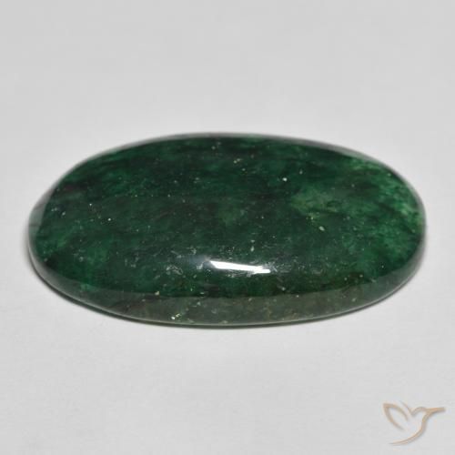Avventurina Verde scuro naturale da 23.00 ct, Ovale, Traslucido