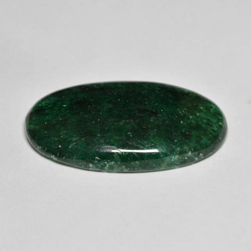 Avventurina Fresco verde foresta naturale da 14.55 ct, Ovale, Traslucido