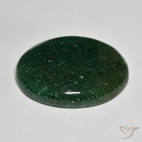 Avventurina Verde foresta naturale da 26.73 ct, Ovale, Traslucido