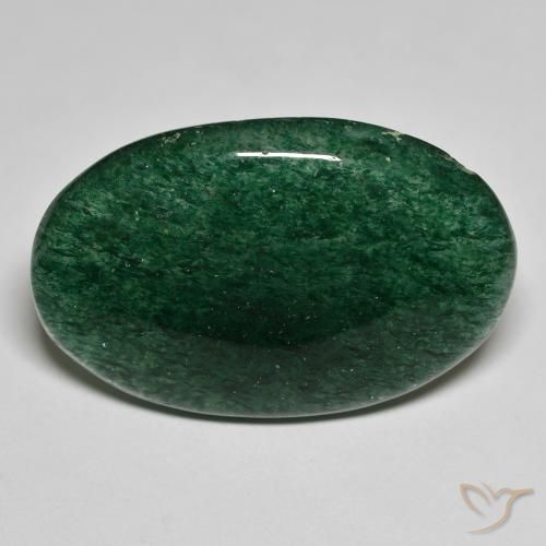 23.62ct Naturale Verde foresta Avventurina, Ovale, Traslucido