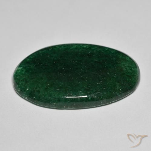 Avventurina Verde foresta naturale da 23.62 ct, Ovale, Traslucido
