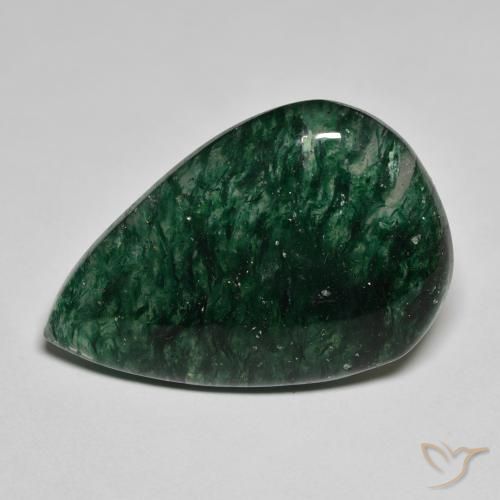 21.15ct Naturale Fresco verde foresta Avventurina, Forma a pera, Traslucido