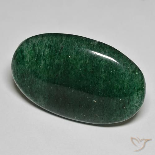 Avventurina Verde foresta naturale da 29.36 ct, Ovale, Traslucido