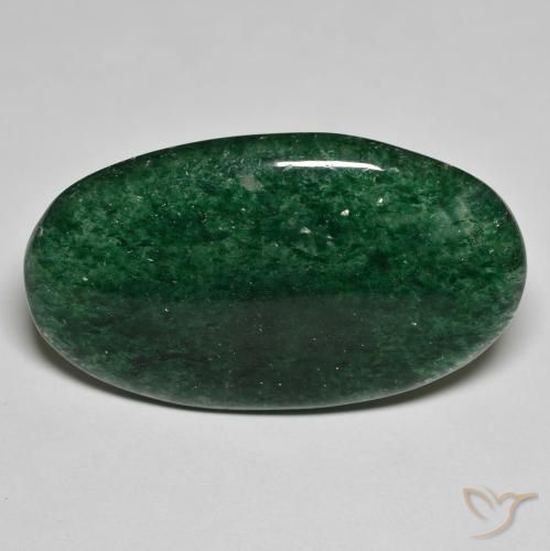 26.12ct Naturale Verde foresta Avventurina, Ovale, Traslucido