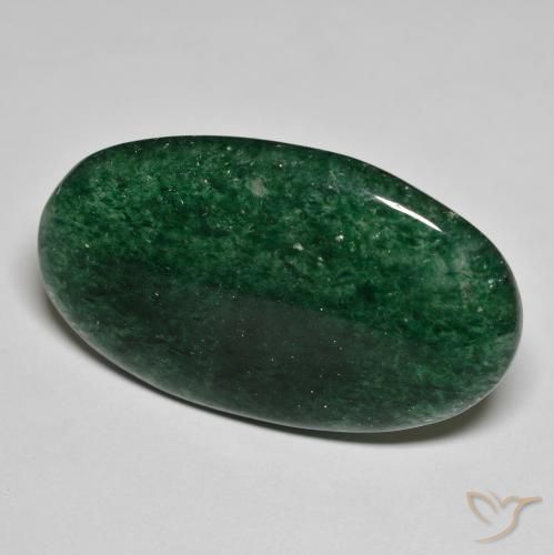 Avventurina Verde foresta naturale da 26.12 ct, Ovale, Traslucido