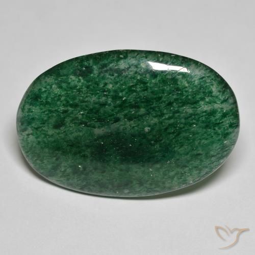 23.62ct Naturale Verde foresta Avventurina, Ovale, Traslucido