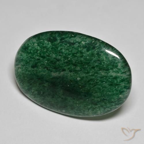 Avventurina Verde foresta naturale da 23.62 ct, Ovale, Traslucido