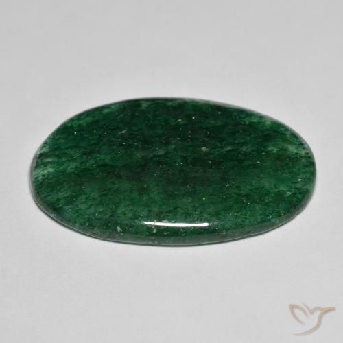 Avventurina Verde foresta naturale da 23.62 ct, Ovale, Traslucido