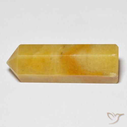 Avventurina Giallo intenso naturale da 44.70 ct, Taglio a fantasia, Opaco