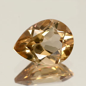 Axinite naturale marrone da 1,15 ct, taglio a pera, VS-SI