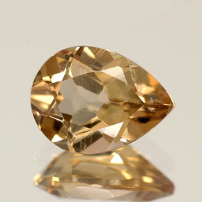 Axinite naturale marrone da 1,15 ct, taglio a pera, VS-SI